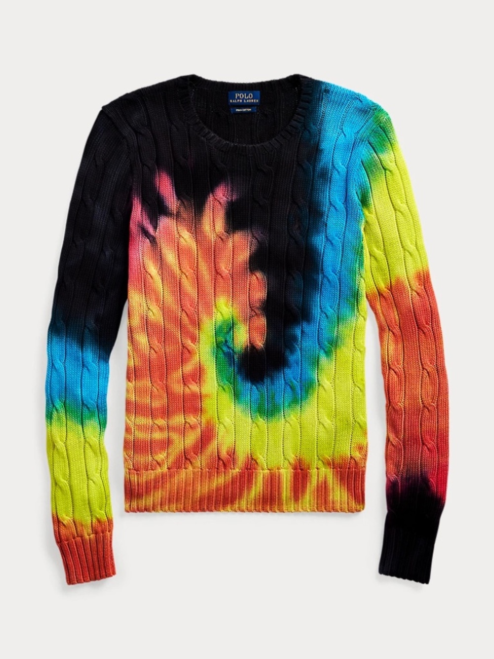 NWOT Tie-Dye Cable-Knit Sweater